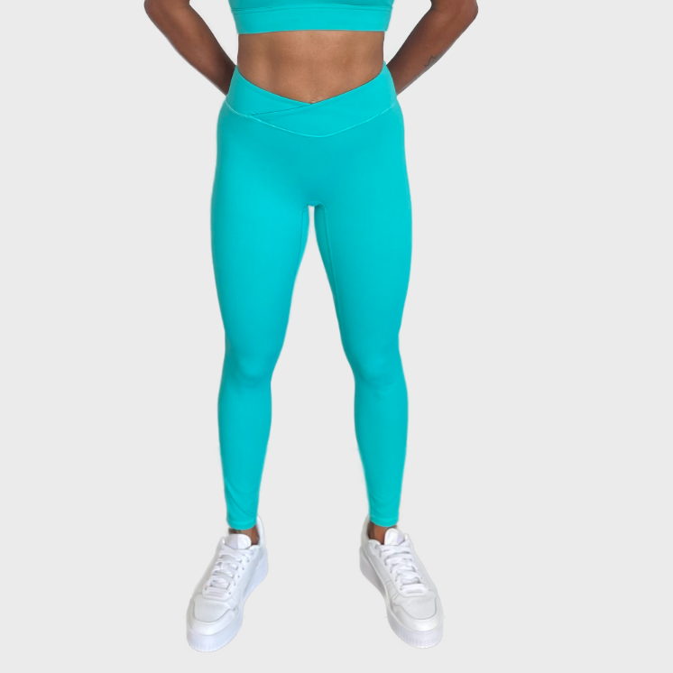 Legging Cross - vert turquoise